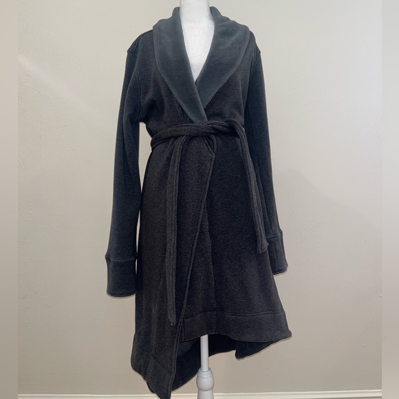 UGG | Duffield II Robe | Black Bear Heather | M | - Picture 2 of 5